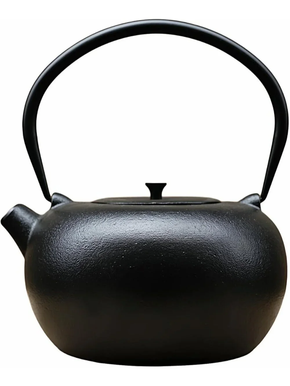 Black Cast Iron Kitchen Chinese Teapot 67.6oz 2000 ml Stovetop Induction Infuser